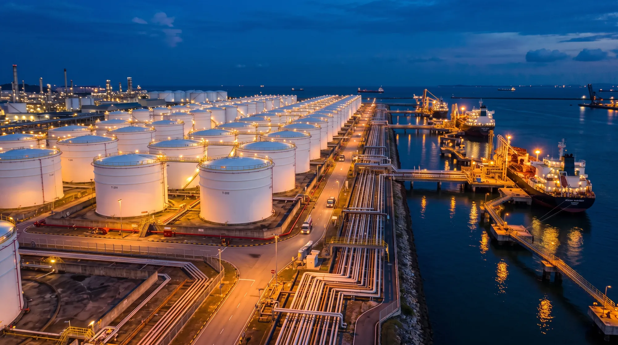 Bulk storage tank farm